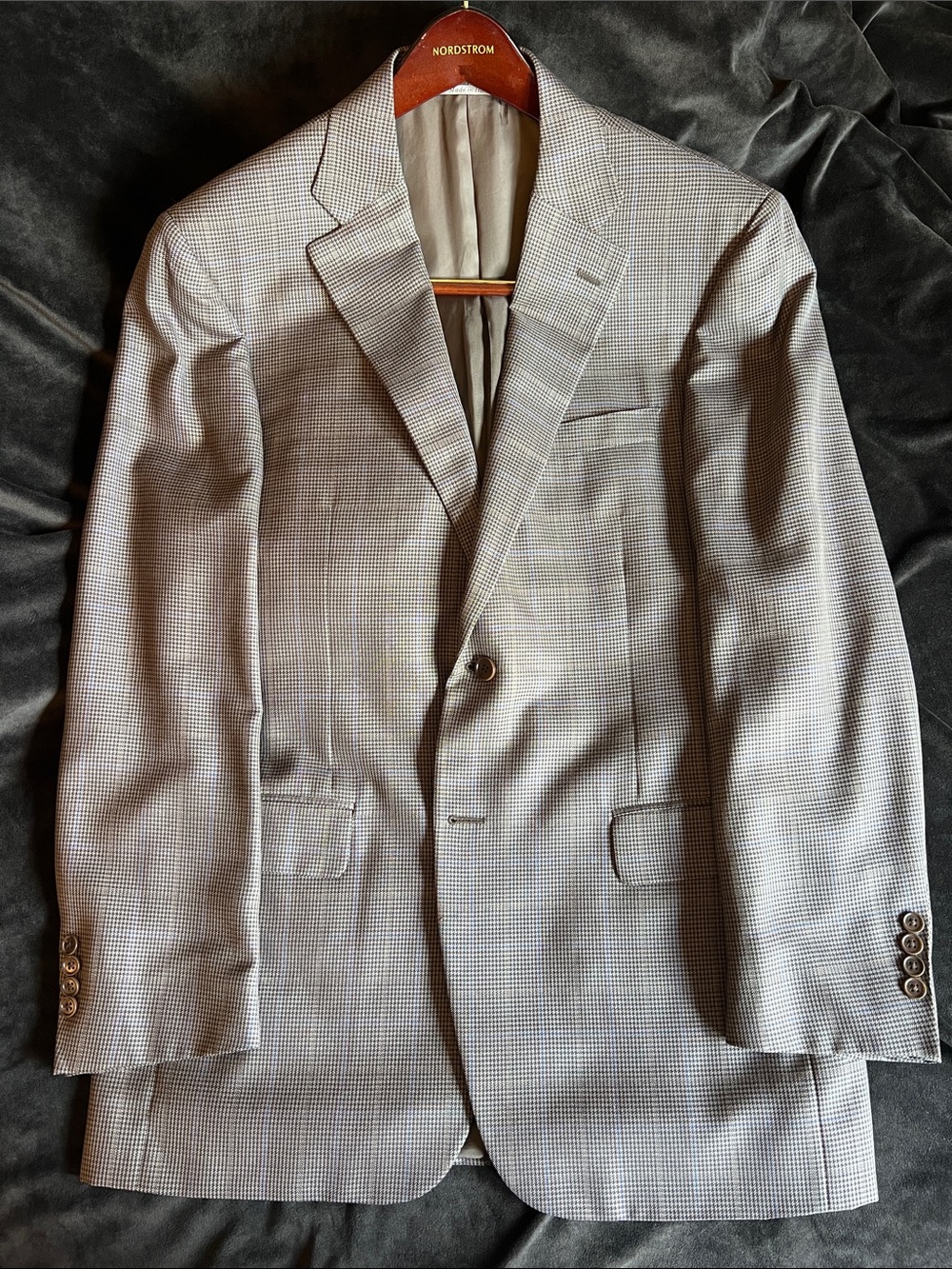 Canali Light Gray Glen Plaid Sport Coat